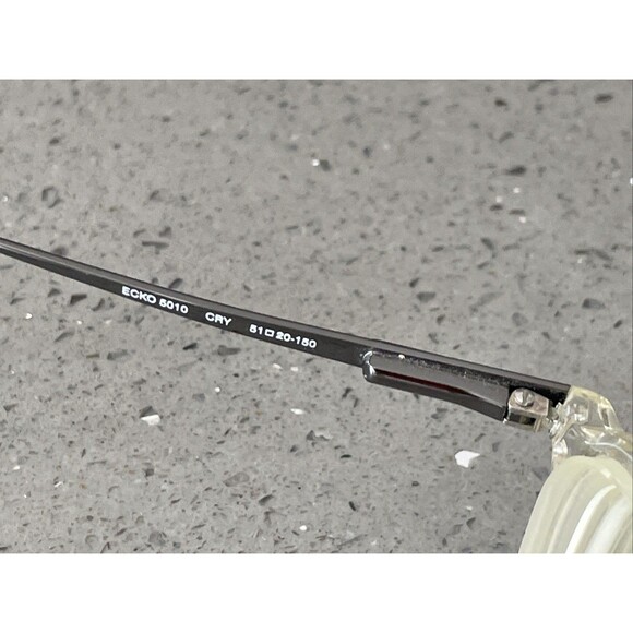 Marc Ecko Eyeglasses Frames ONLY ECKO 5010 CRY crystal Oval 51-20-150 full rim - Picture 8 of 12